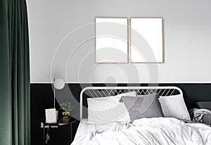Stylish bedroom corner in scandinavian style with well decoration with sofa / decoration idea / interior design / stylish decor