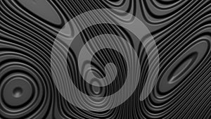 Stylish black colored background with flowing lines. Abstract topographic map contour background. Black stripe pattern background.