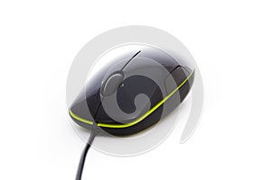 Stylish black computer mouse