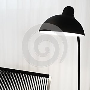 Stylish black lamp