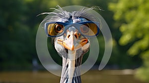 The Stylish Blue Heron: A Visual Critique Of Consumer Culture photo
