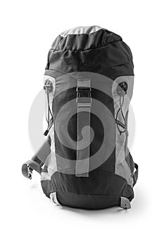 Stylish capacious backpack. Camping equipment