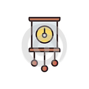 Stylish Chiming Pendulum Clock Icon