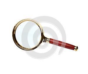 Stylish classic magnifying glass isolated