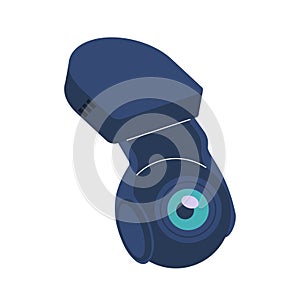 Stylish And Contemporary Webcam With A Flexible, Adjustable Stand And Prominent Camera Lens, Cartoon Vector Illustration