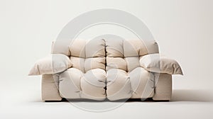 Stylish And Contemporary White Couch Inspired By Gaetano Pesce photo