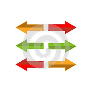 Stylish Creative Abstract Arrow logo vector icon template