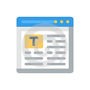 Stylish Text Editor Icon Design