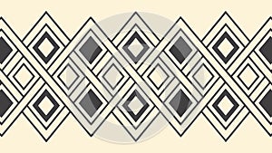 Stylish diamond geometric pattern, retro modern elegance, vector design Generative AI