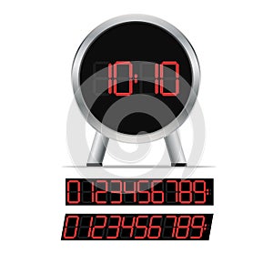 Stylish digital clock