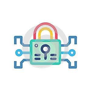 Stylish Encryption Icon for Secure Communication