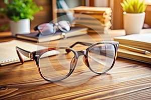 Stylish Eyewear with Unique Temple Attachment A Modern Office Accessory for Enhanced Functionality and Style photo