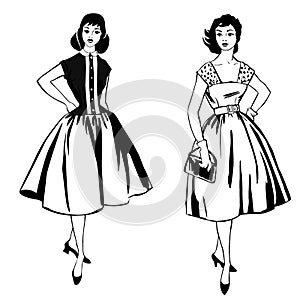 Stylový móda oblečený (19501960styl 