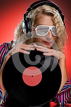 Stylish female DJ