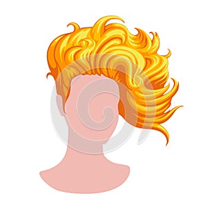 Stylish female hairstyle