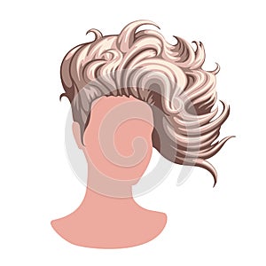 Stylish female hairstyle