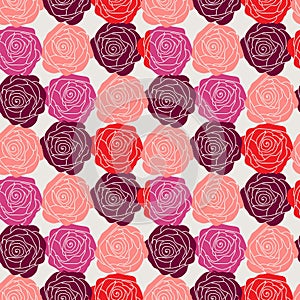 Stylish floral celebratory seamless background with roses