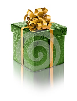 Stylish green present box