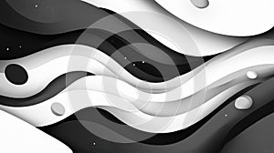 Stylish greywhite abstract background features smooth flowing lines, enhancing any modern design or art project