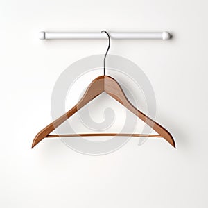 Stylish Hanger On White Surface - Classic Japanese Simplicity