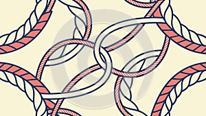 Stylish Interlocking Chain Pattern Vector, vector design Generative AI