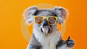 Stylish Koala Joey Portrait Wearing Summershade Sunglasses