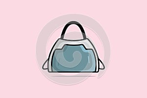 Stylish Leather Bags, Trendy Casual Style Handbags vector illustration. Beauty fashion objects icon concept. Female colorful