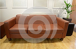 Stylish leather sofa