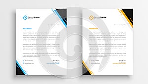 Stylish letterhead design in moden style