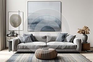 Stylish Living Room Interior Design for Relaxation. AI Generated