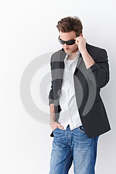 Stylish man in sunglasses