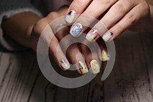 Stylish manicure nails