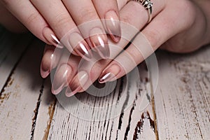 Stylish manicure nails