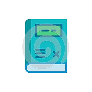 Stylish Mathematics Book Icon for Students