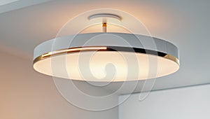 Stylish Modern Ceiling Lamp with Warm Ambient Lighting.