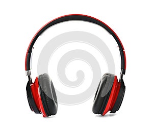 Stylish modern headphones with earmuffs