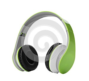 Stylish modern headphones with earmuffs