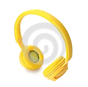 Stylish modern headphones with earmuffs