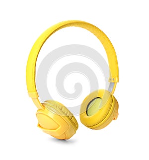 Stylish modern headphones with earmuffs