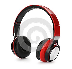 Stylish modern headphones with earmuffs