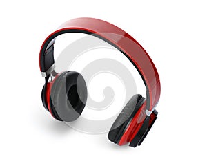 Stylish modern headphones with earmuffs