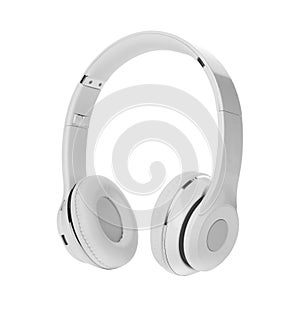 Stylish modern headphones with earmuffs