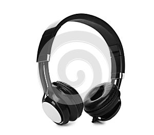 Stylish modern headphones with earmuffs