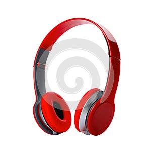 Stylish modern headphones with earmuffs