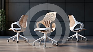 Stylish Modern Office Chairs With Kinetic Lines And Curves