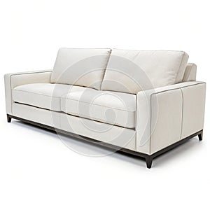 Modern sofa isolated on white background