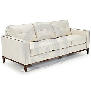 Modern sofa isolated on white background photo