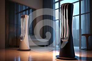 Stylish and modern tower fans with oscillation and