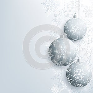 Stylish New Year and Christmas card with christmas ball