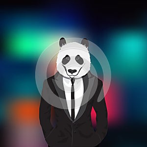 Stylish panda